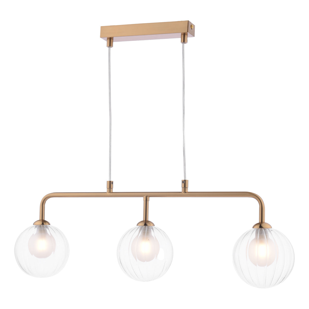 FEYA 3LT BAR PENDANT BRONZE CW DOUBLE ENVELOPE GLS