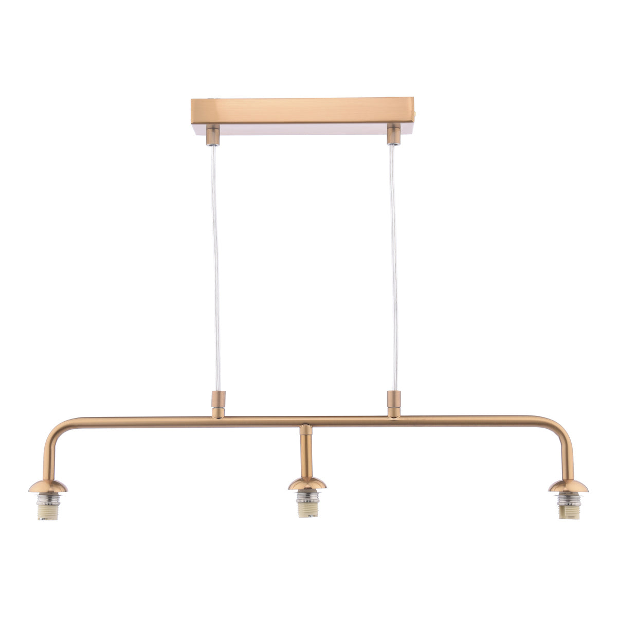 FEYA 3LT BAR PENDANT BRONZE FRAME ONLY