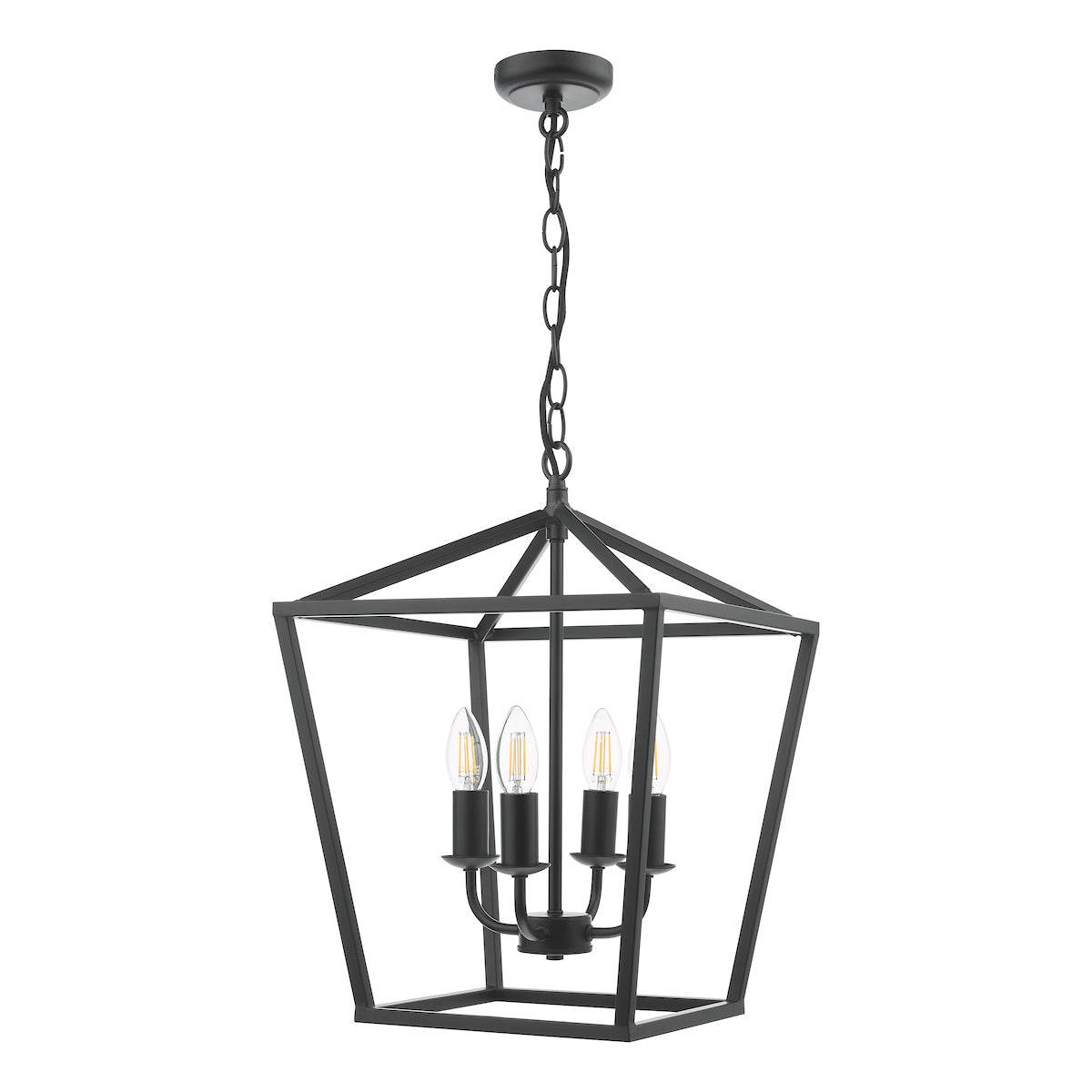 FIONN 4LT PENDANT MATT BLACK
