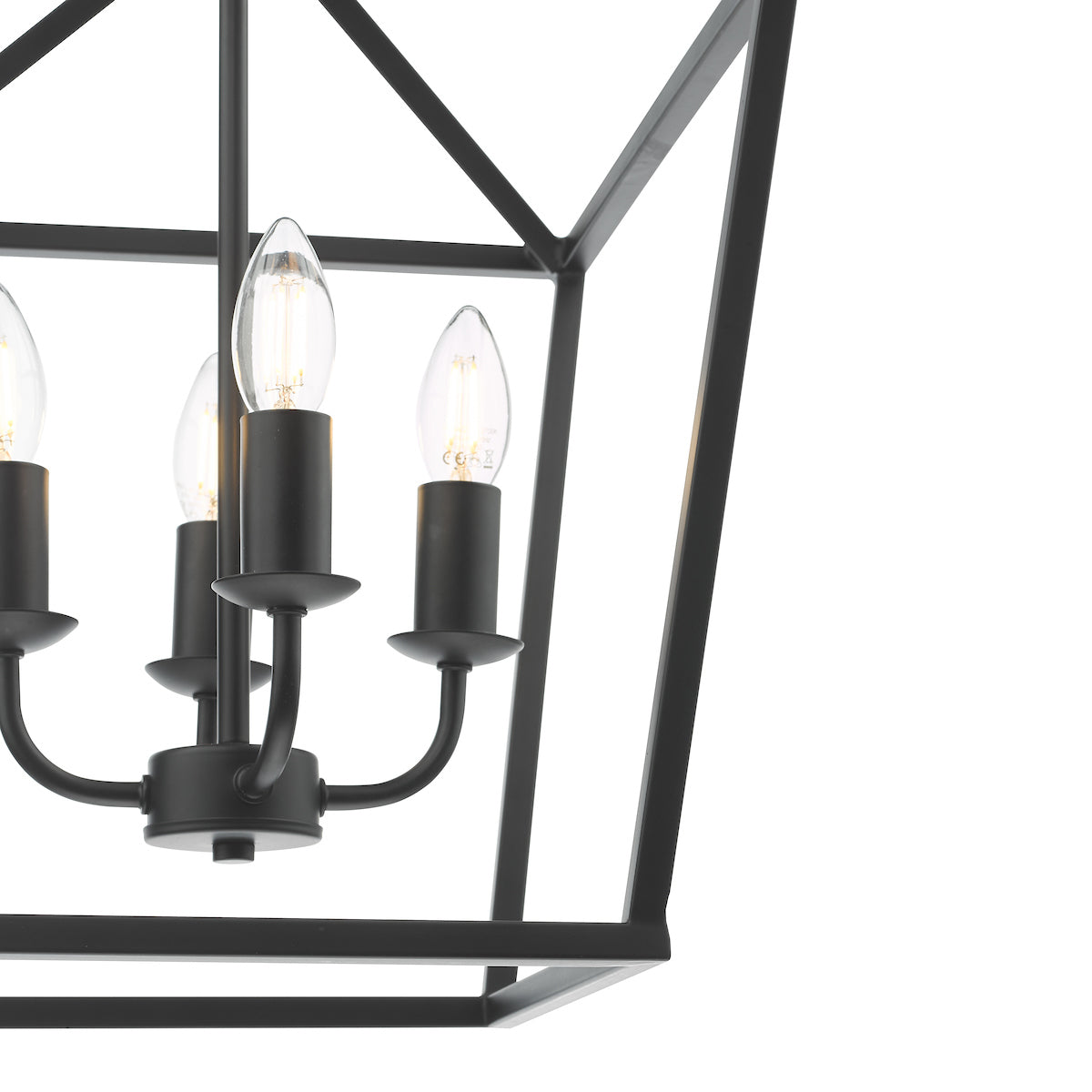 FIONN 4LT PENDANT MATT BLACK