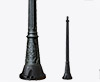 Gigi 1.75m Exp/res/steel Post Black