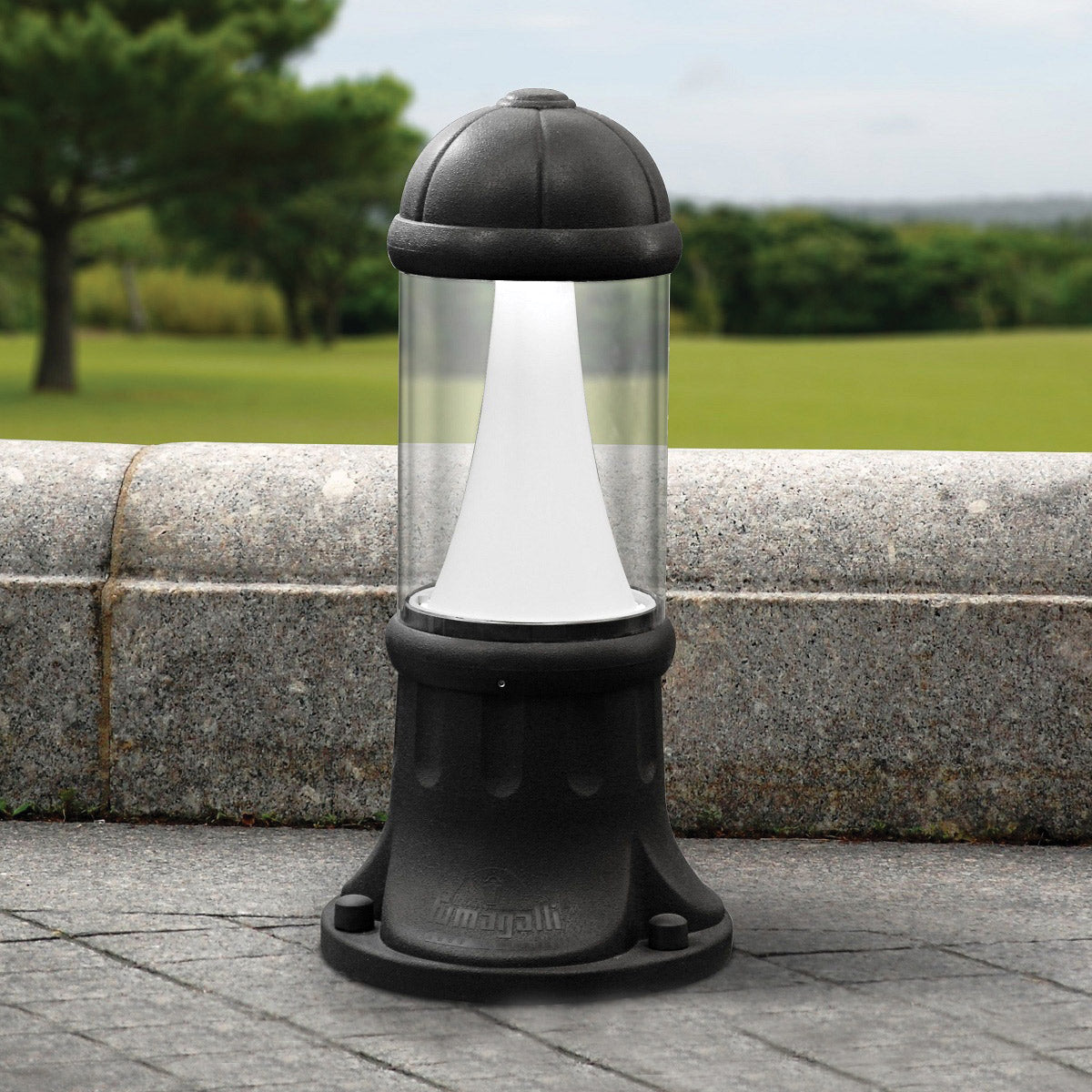Sauro 10W LED 500mm Bollard Black CCT