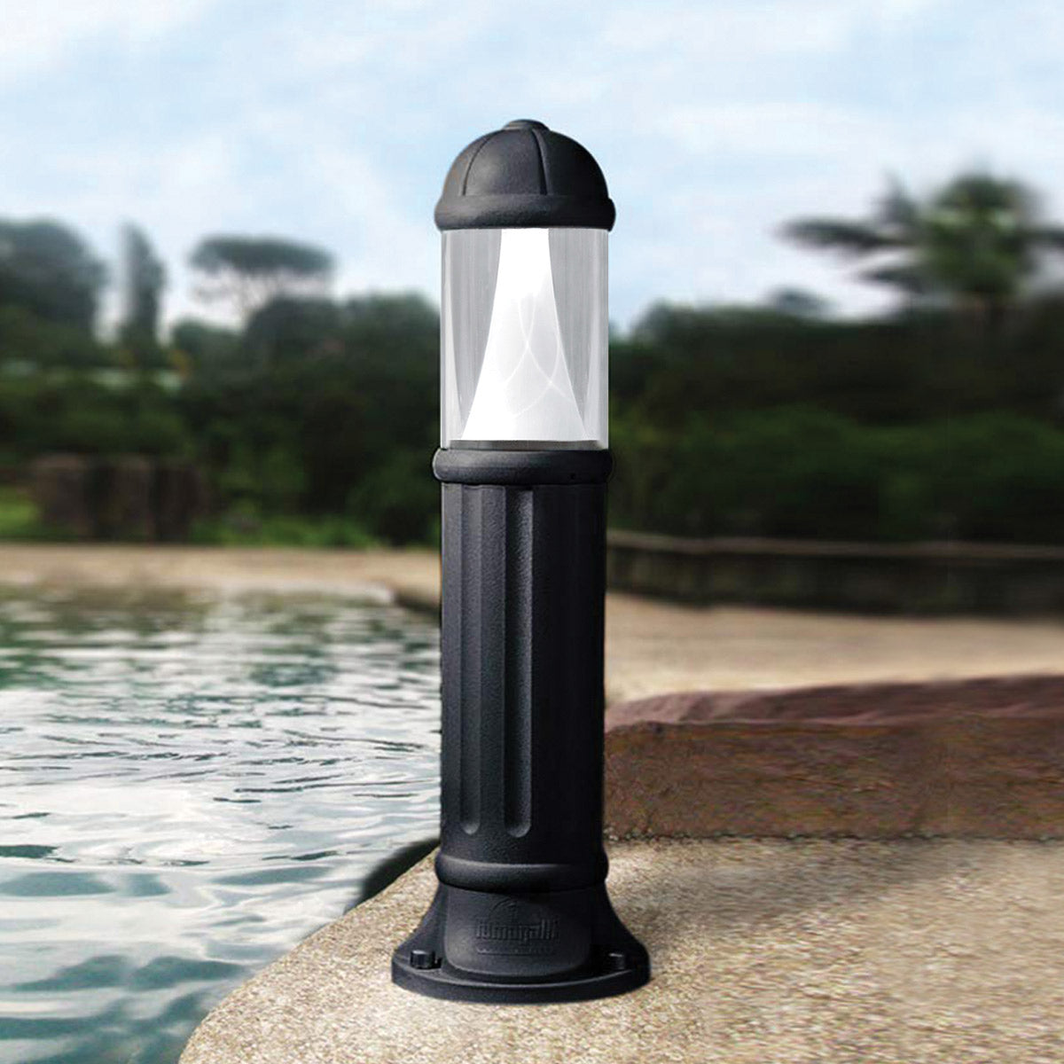 Sauro 10W LED 800mm Bollard Black CCT