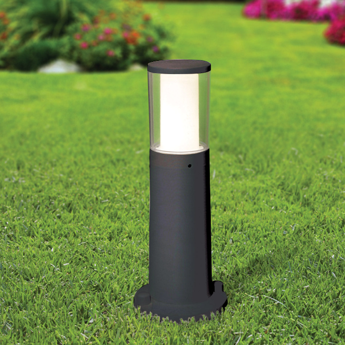 Carlo 400mm Bollard Black 3.5w Gu10 Cct Led