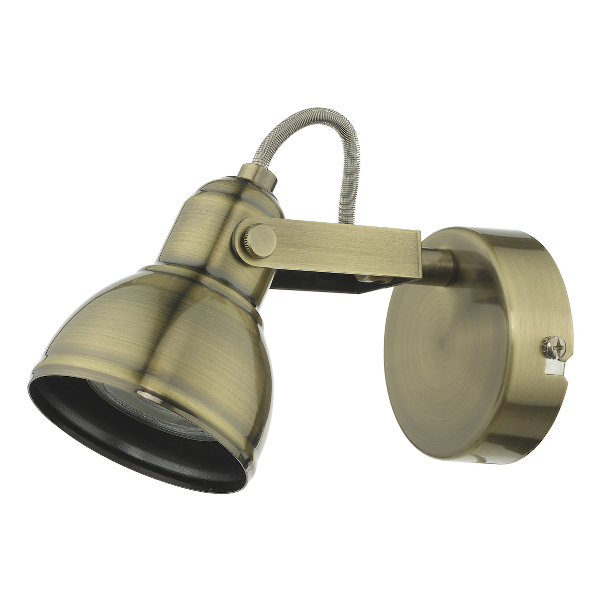 FOTHERGILL SINGLE SPOTLIGHT ANTIQUE BRASS