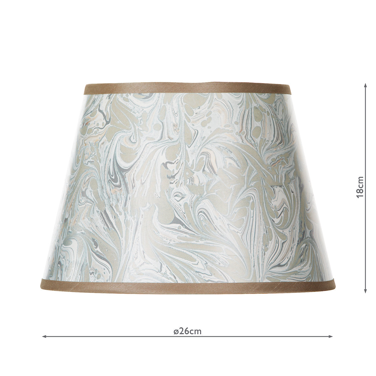 FRIDA SHADE 10 INCH NEUTRAL MARBLE 26CM