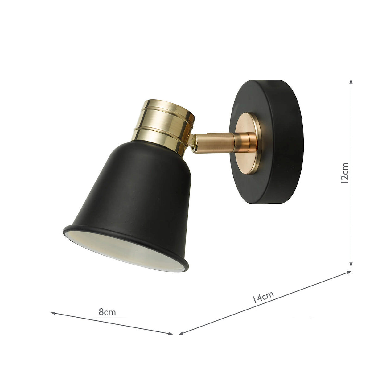 FRY SWB BLACK/ ROSE GOLD GU10 LED INC