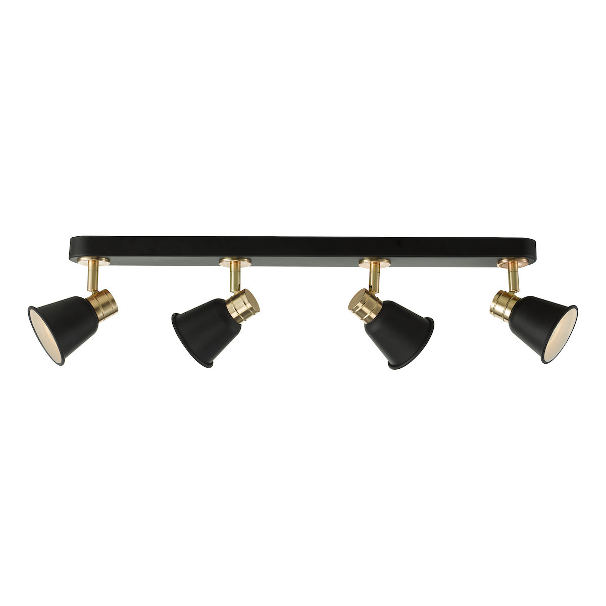 FRY 4LT BAR BLACK/ROSE GOLD GU10 LED INC