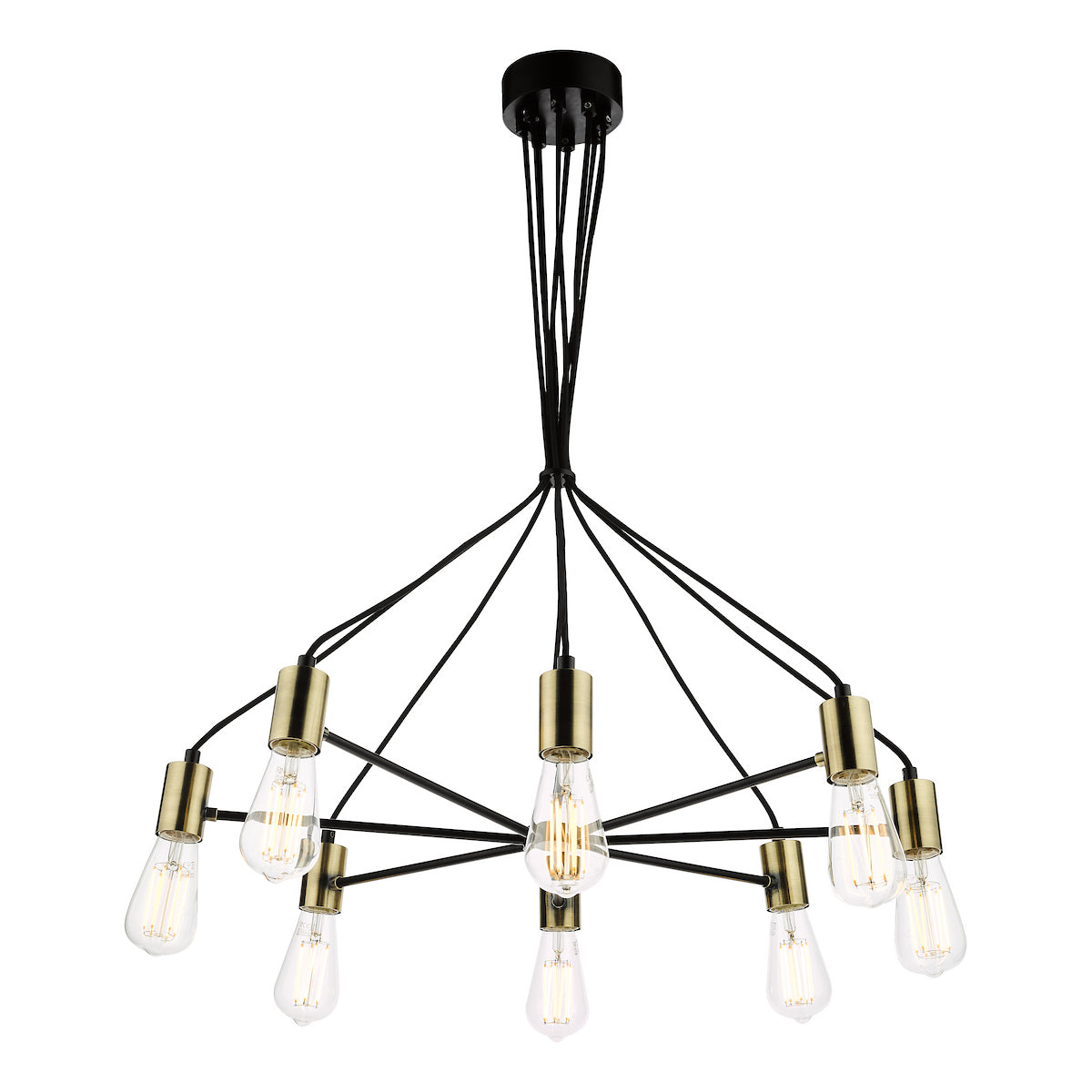 GABRIEL 8LT PENDANT BLACK AND GOLD