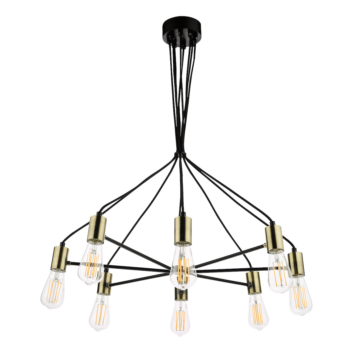 GABRIEL 8LT PENDANT BLACK AND GOLD