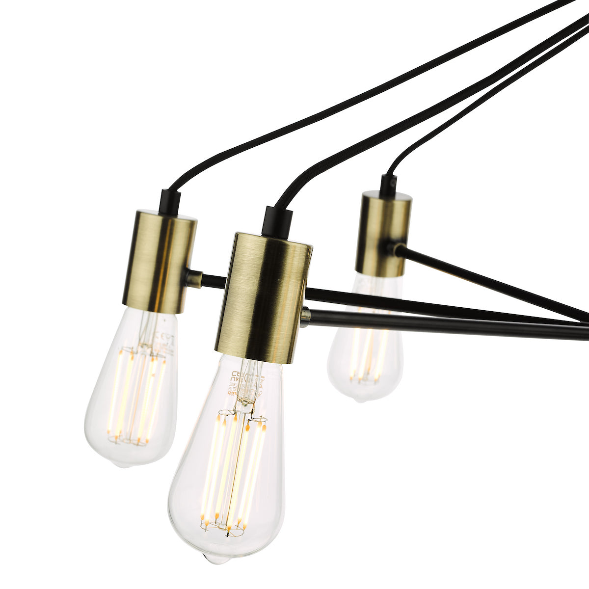 GABRIEL 8LT PENDANT BLACK AND GOLD