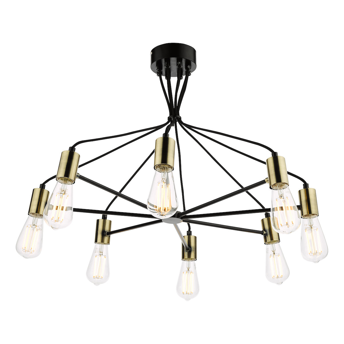 GABRIEL 8LT PENDANT BLACK AND GOLD