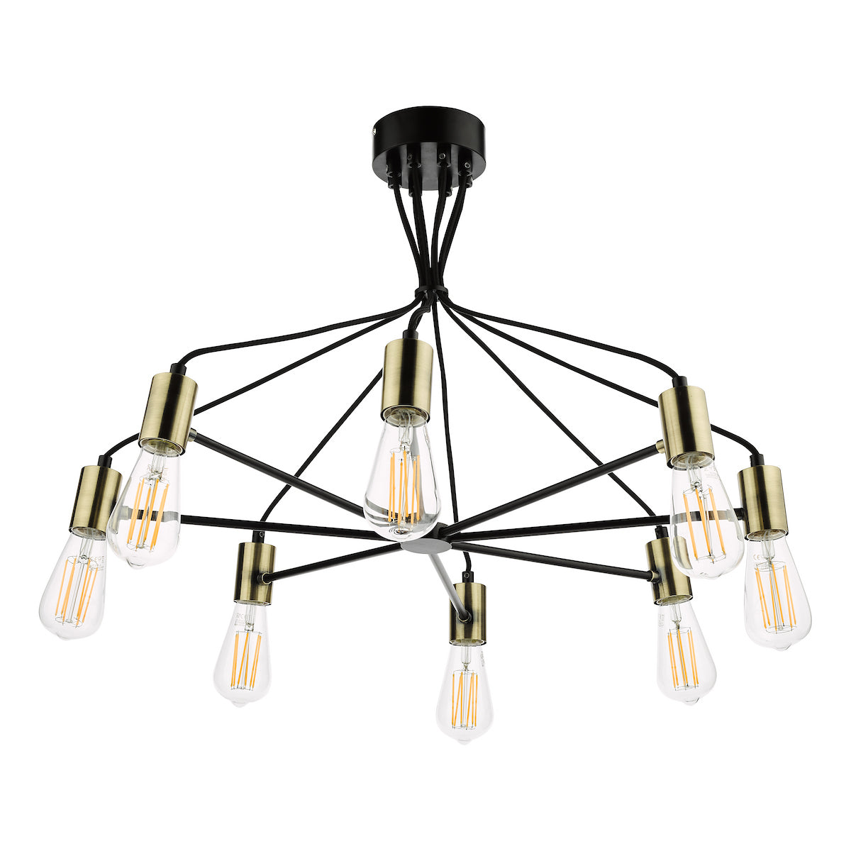 GABRIEL 8LT PENDANT BLACK AND GOLD