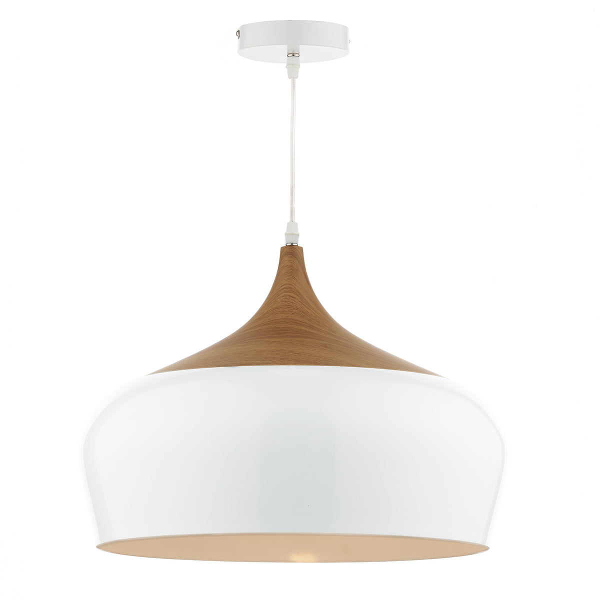 GAUCHO 1LT PENDANT WHITE LARGE