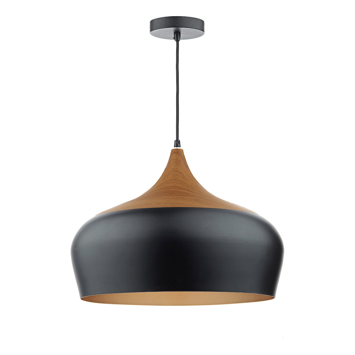 GAUCHO 1LT PENDANT BLACK LARGE