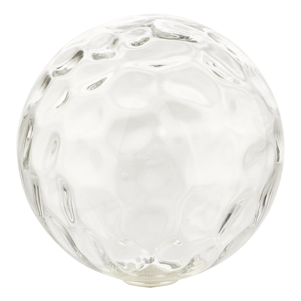 ACCESSORIES MIX & MATCH GLASS CLEAR DIMPLE 150MM