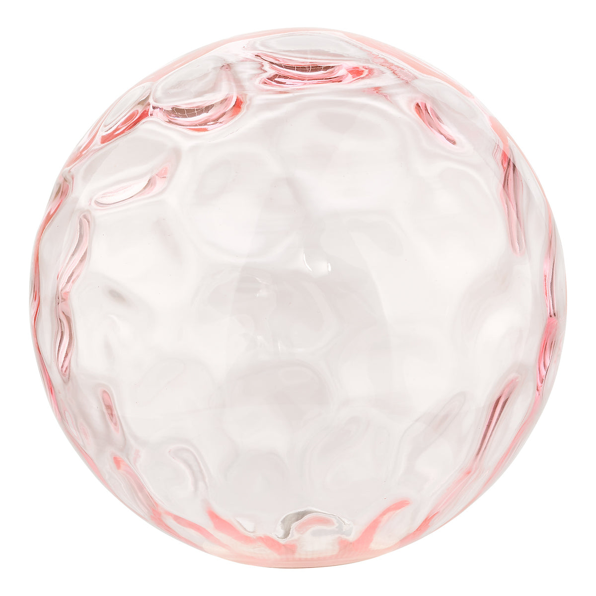 ACCESSORIES MIX & MATCH GLASS PINK DIMPLE 150MM