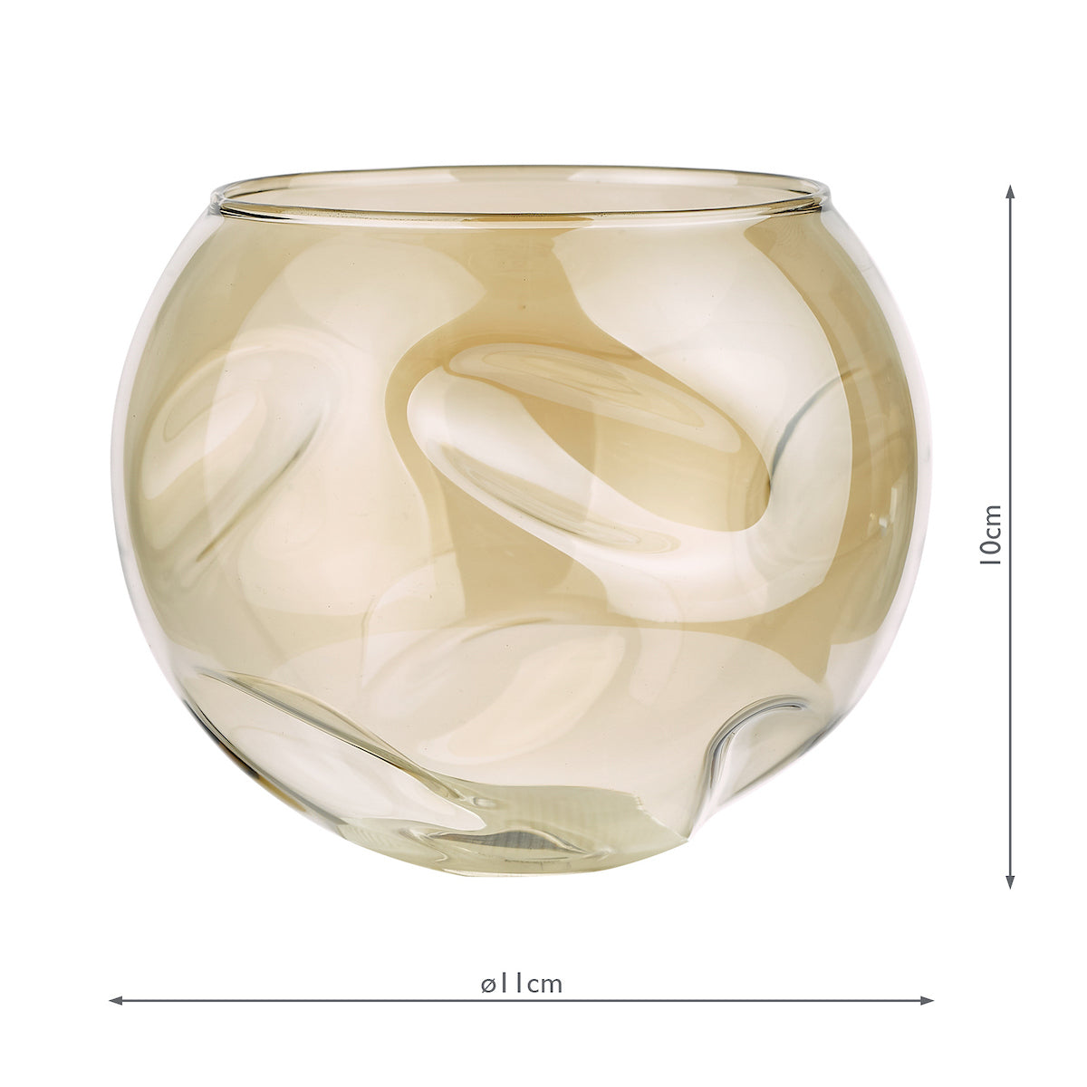 ACCESSORIES MIX AND MATCH GLASS ORGANIC SHAPED CHA