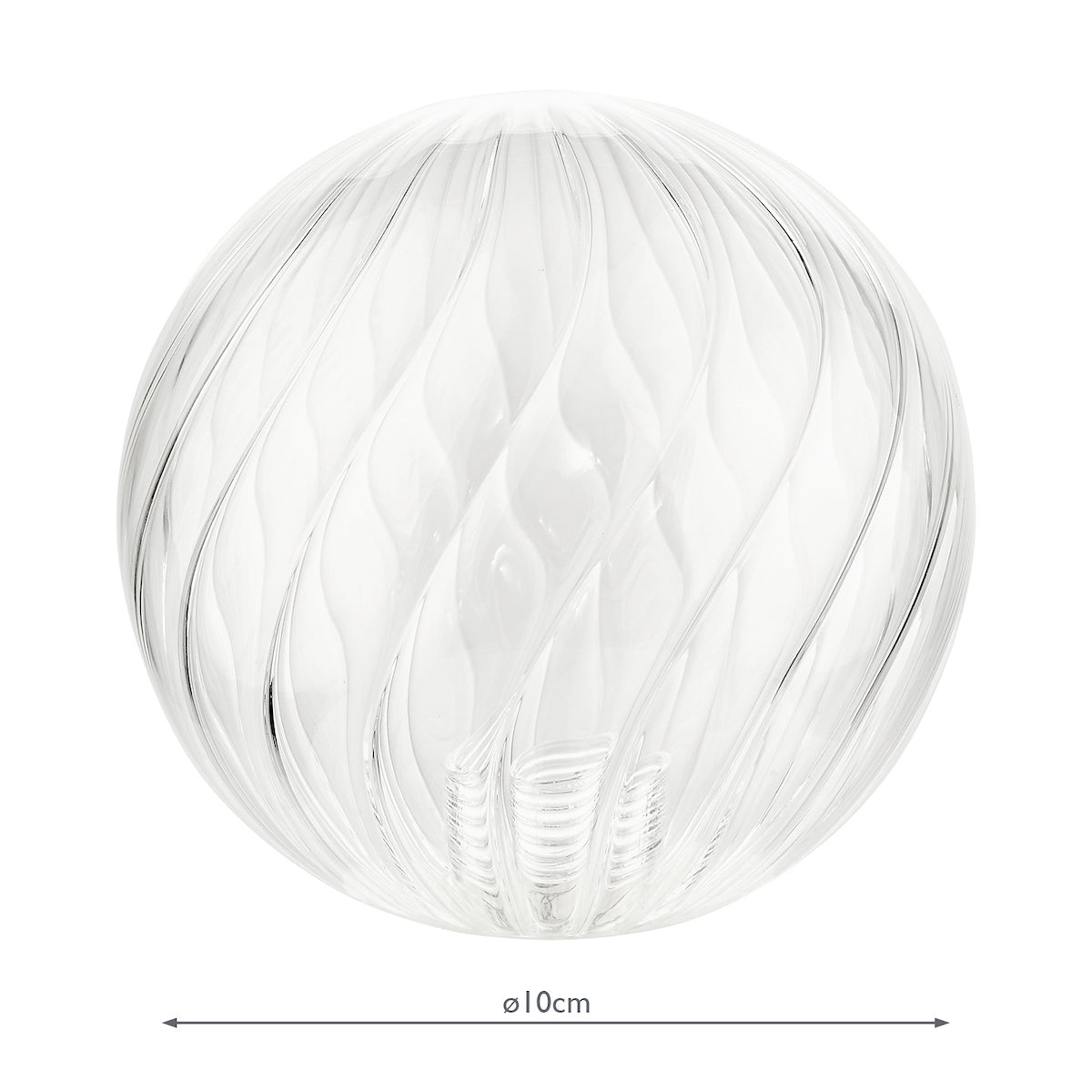 ACCESSORIES MIX AND MATCH GLASS TWISTED BALL