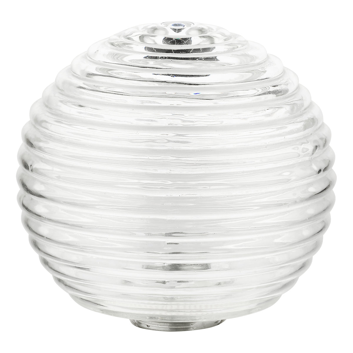 ACCESSORIES MIX AND MATCH GLASS CLEAR RIBBED 100MM