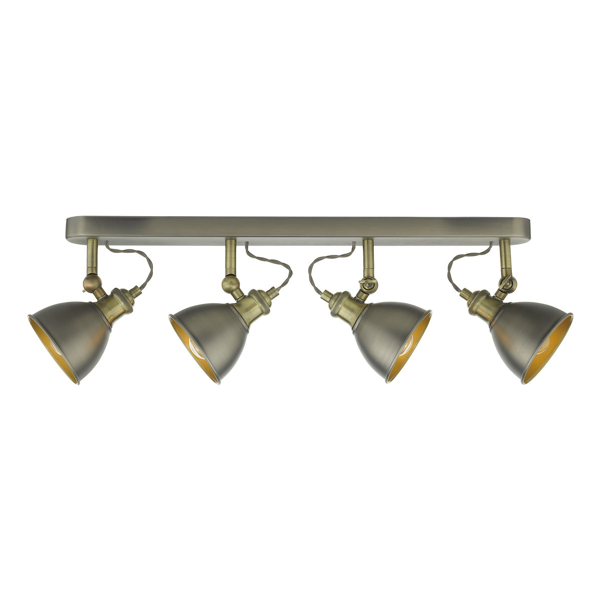 GOVERNOR 4LT BAR SPOTLIGHT ANT CHR ANT BRA