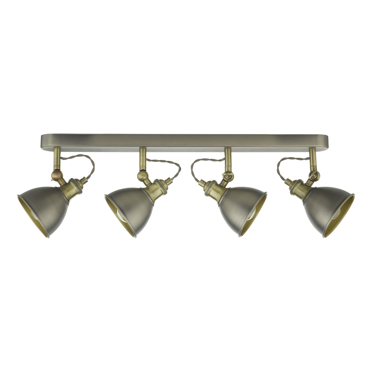 GOVERNOR 4LT BAR SPOTLIGHT ANT CHR ANT BRA