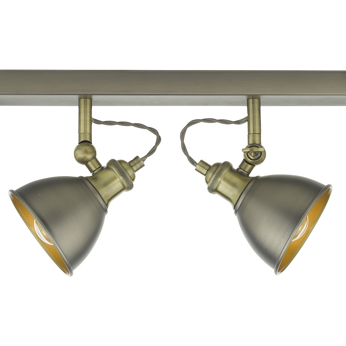 GOVERNOR 4LT BAR SPOTLIGHT ANT CHR ANT BRA