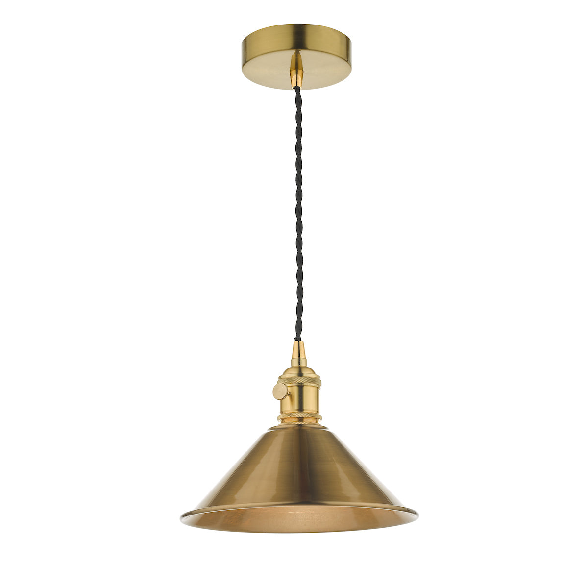 HADANO 1LT SUSPENSION BRASS WITH AGED BRASS SHD