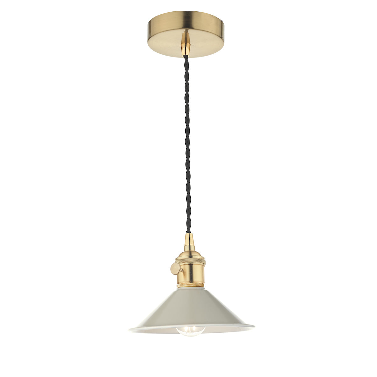 HADANO 1LT SUSPENSION BRASS WITH CASHMERE METAL SH