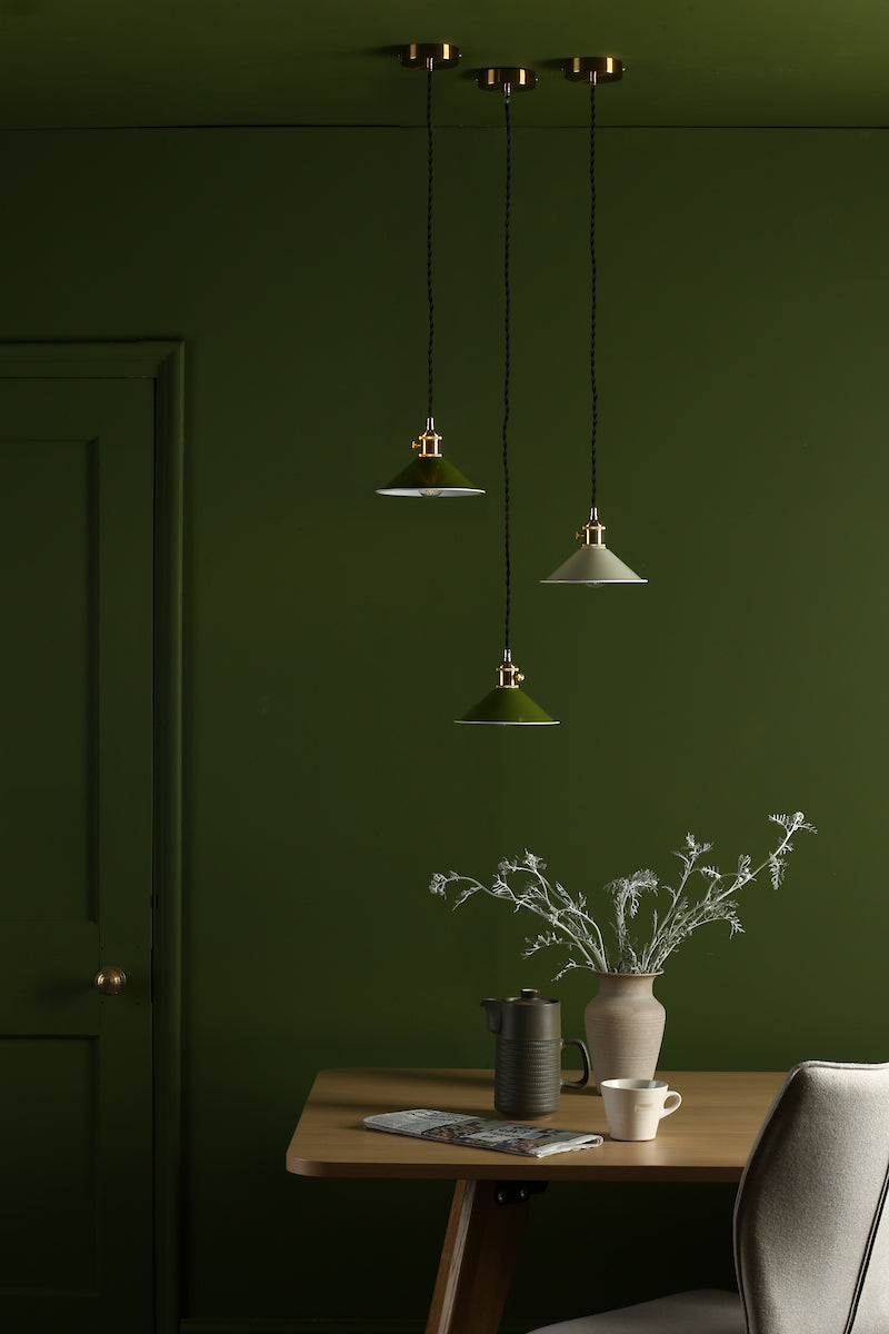 HADANO 1LT SUSPENSION BRASS WITH CASHMERE METAL SH