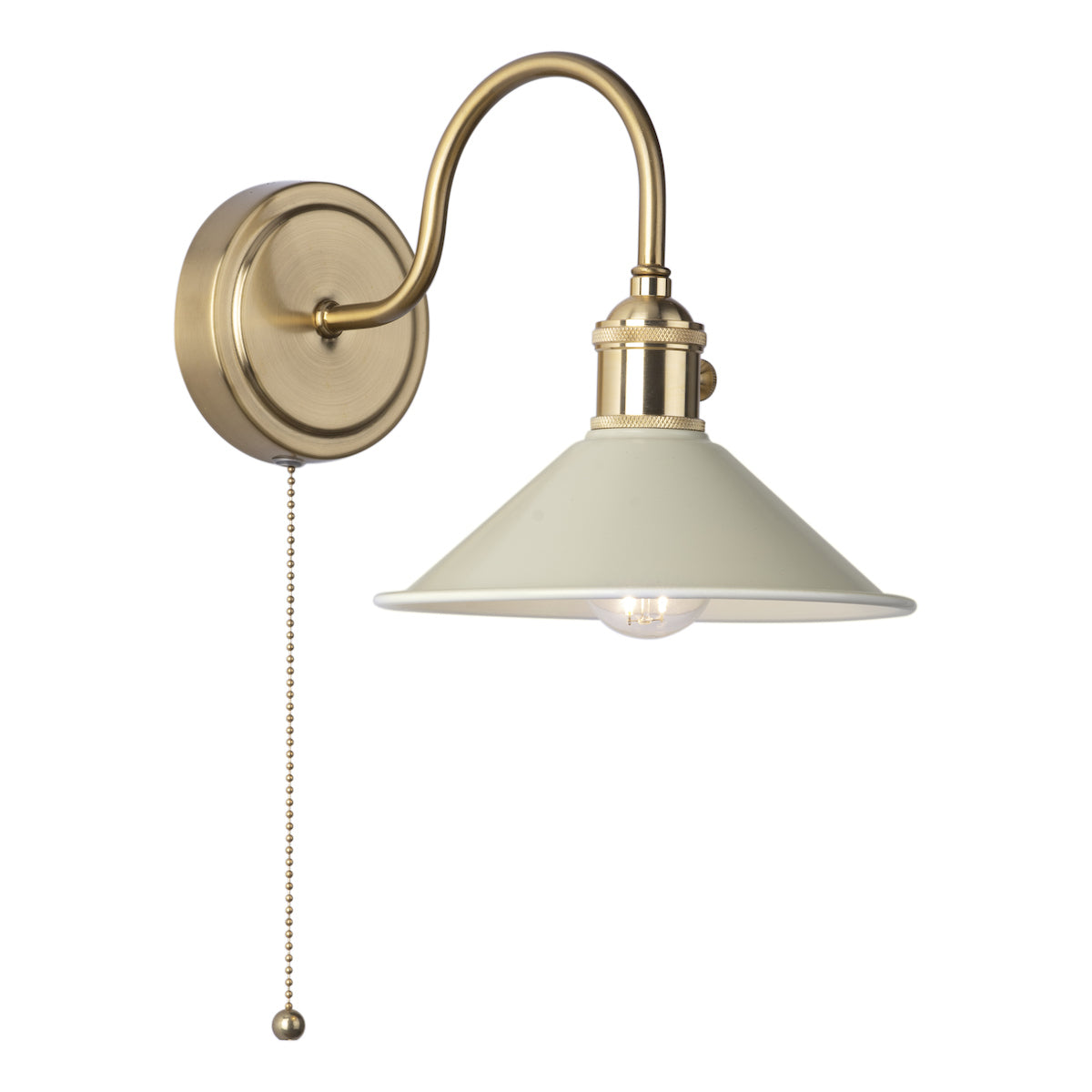 HADANO 1LT W/LT BRASS WITH CASHMERE METAL SHD