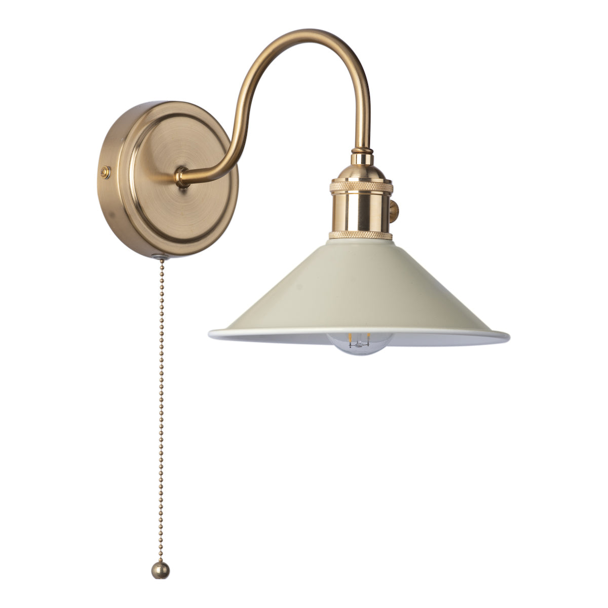 HADANO 1LT W/LT BRASS WITH CASHMERE METAL SHD