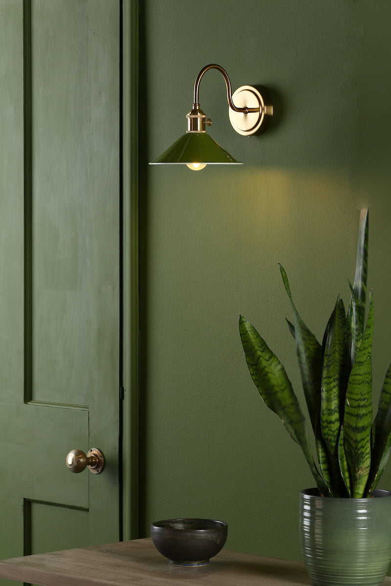 HADANO 1LT W/LT BRASS WITH OLIVE GREEN METAL SHD