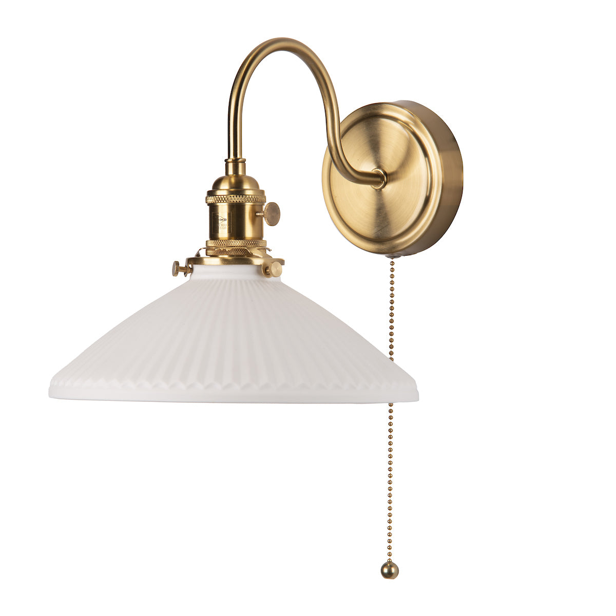 HADANO 1LT W/LT BRASS WITH CERAMIC SHALLOW SHD
