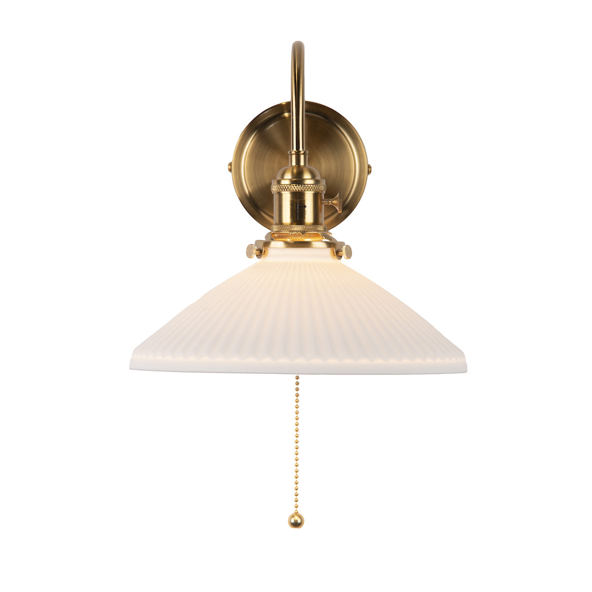HADANO 1LT W/LT BRASS WITH CERAMIC SHALLOW SHD