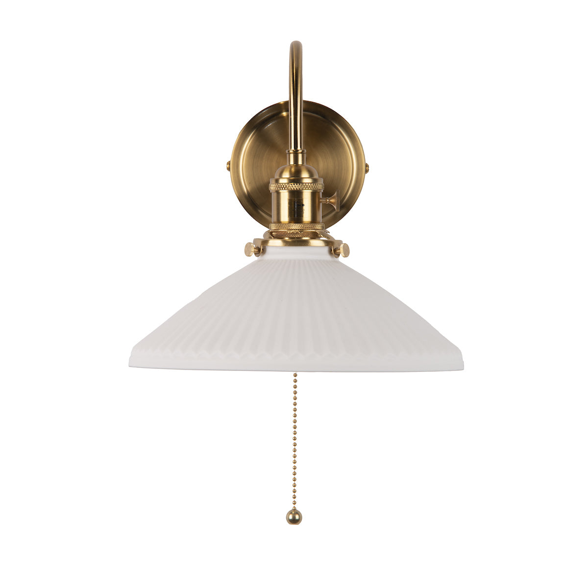 HADANO 1LT W/LT BRASS WITH CERAMIC SHALLOW SHD