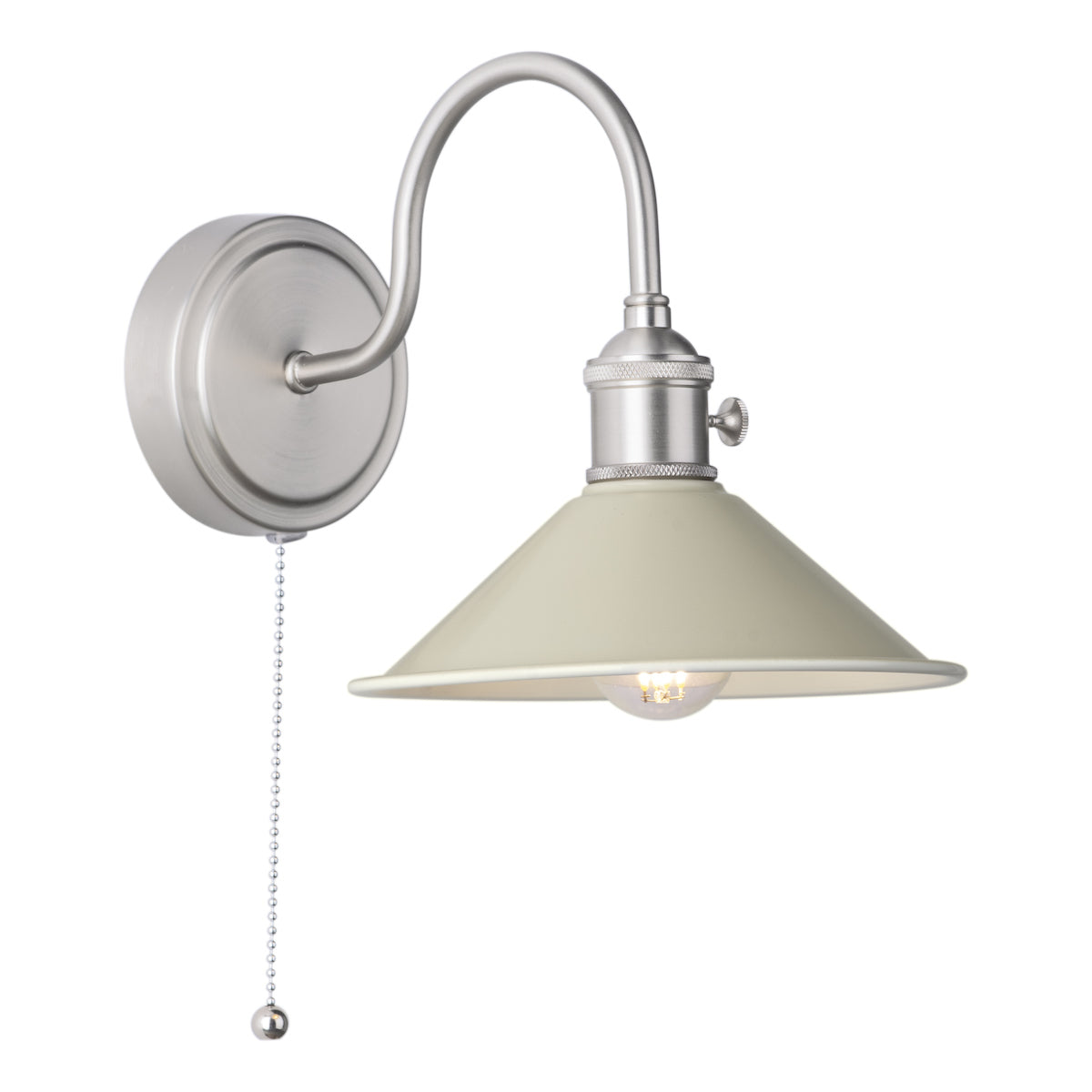 HADANO 1LT W/LT ANTIQUE CHROME WITH CASHMERE METAL