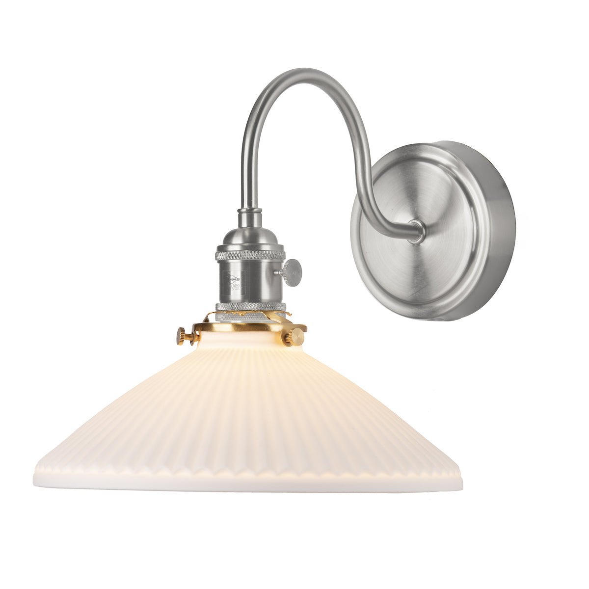 HADANO 1LT W/LT ANT CHR WITH CERAMIC SHALLOW SHD