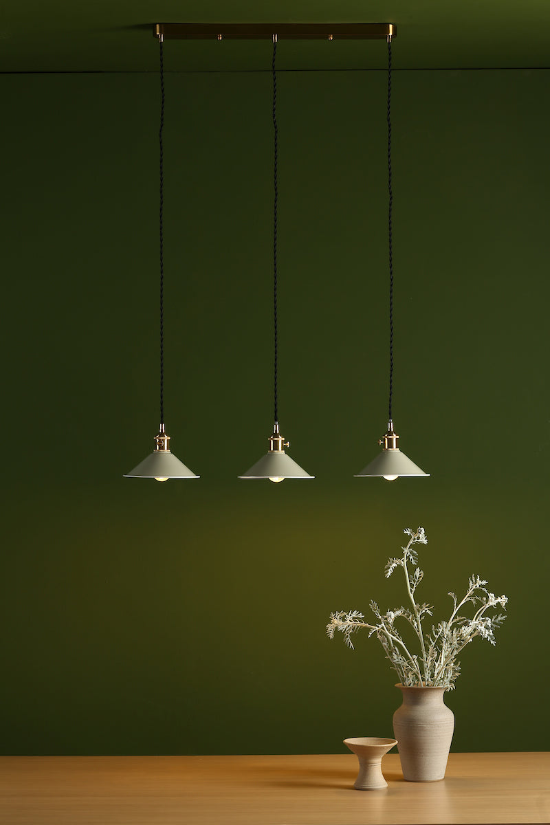 HADANO 3LT SUSPENSION BRASS WITH CASHMERE METAL SH