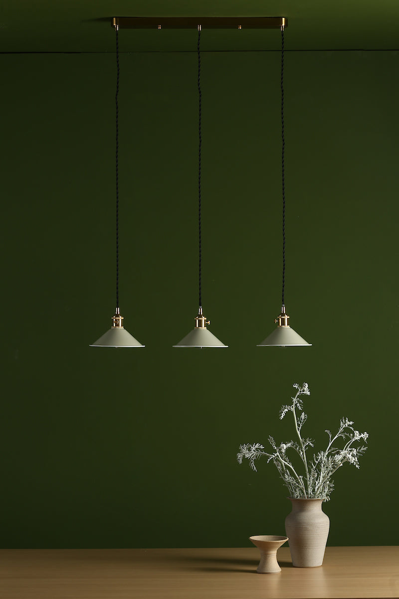 HADANO 3LT SUSPENSION BRASS WITH CASHMERE METAL SH