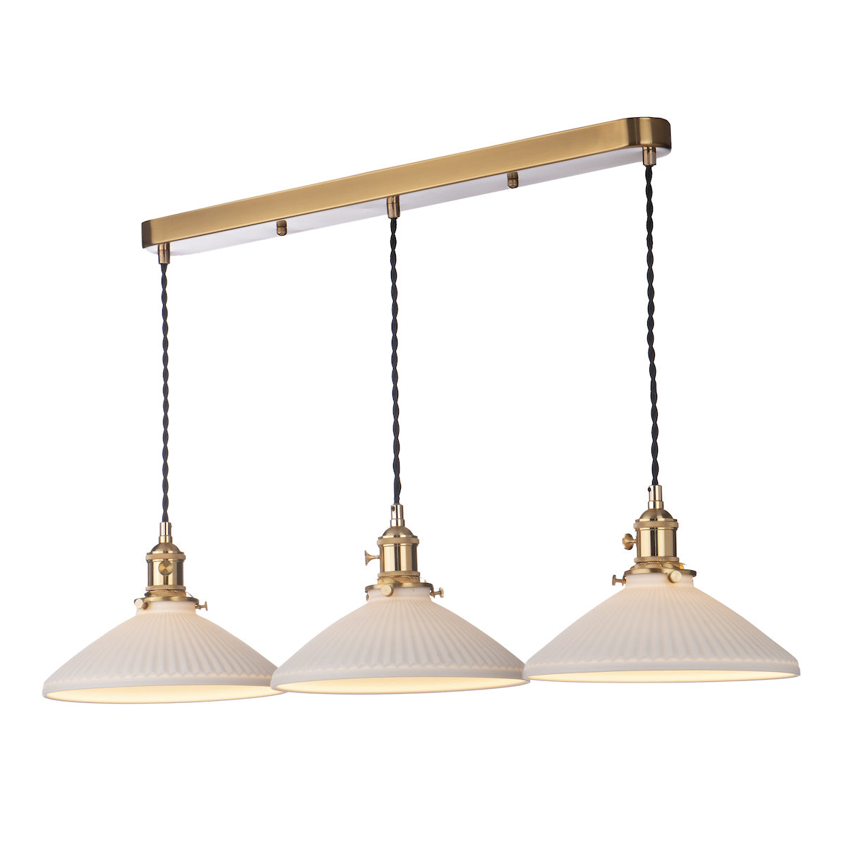 HADANO 3LT SUSPENSION BRASS WITH CERAMIC SHALLOW S