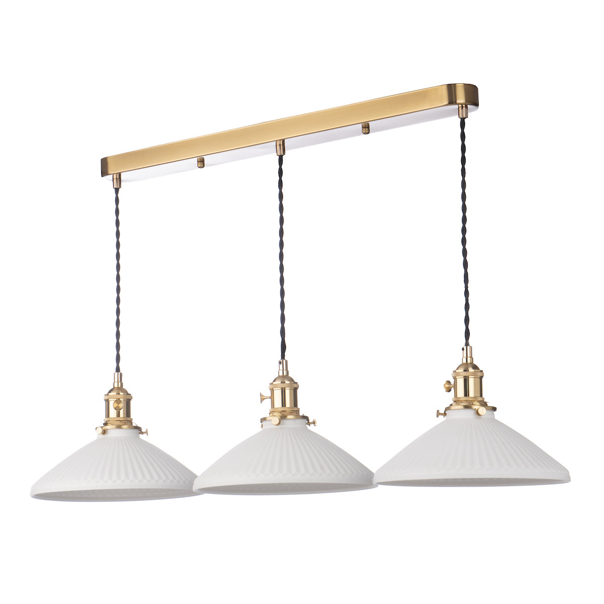HADANO 3LT SUSPENSION BRASS WITH CERAMIC SHALLOW S