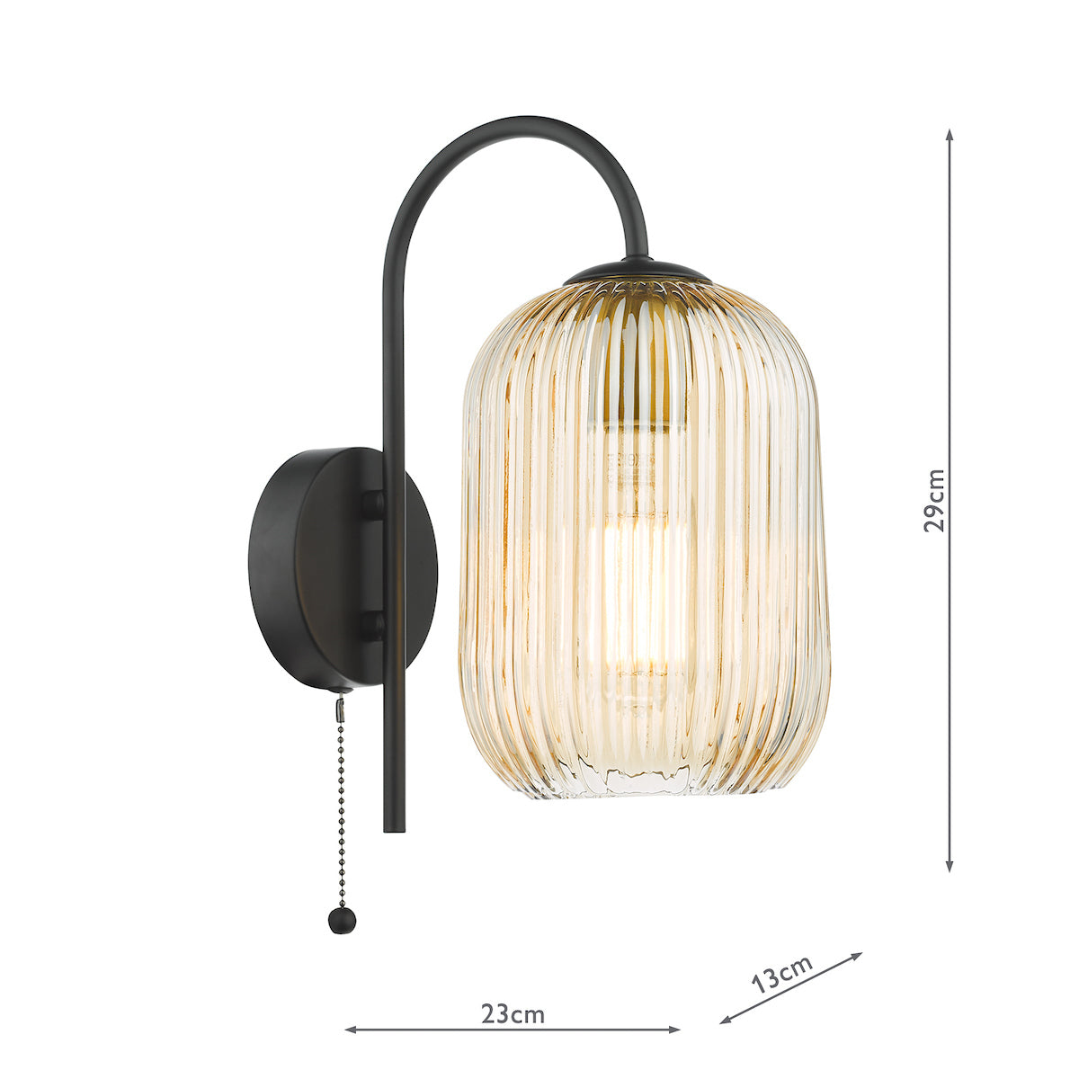 IDRA 1LT W/LT BLACK CW CHAMPAGNE GLS