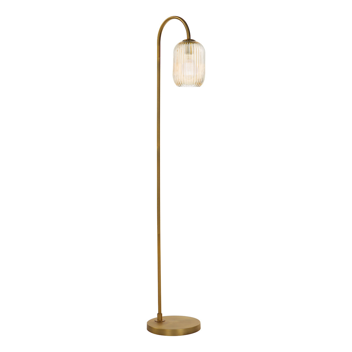 IDRA 1LT FLOOR LAMP BRONZE CW CHAMPAGNE GLS