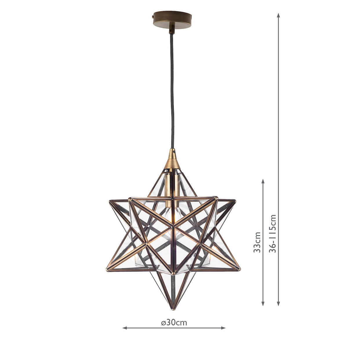 ILARIO 1LT STAR PENDANT SMALL ANT BRA