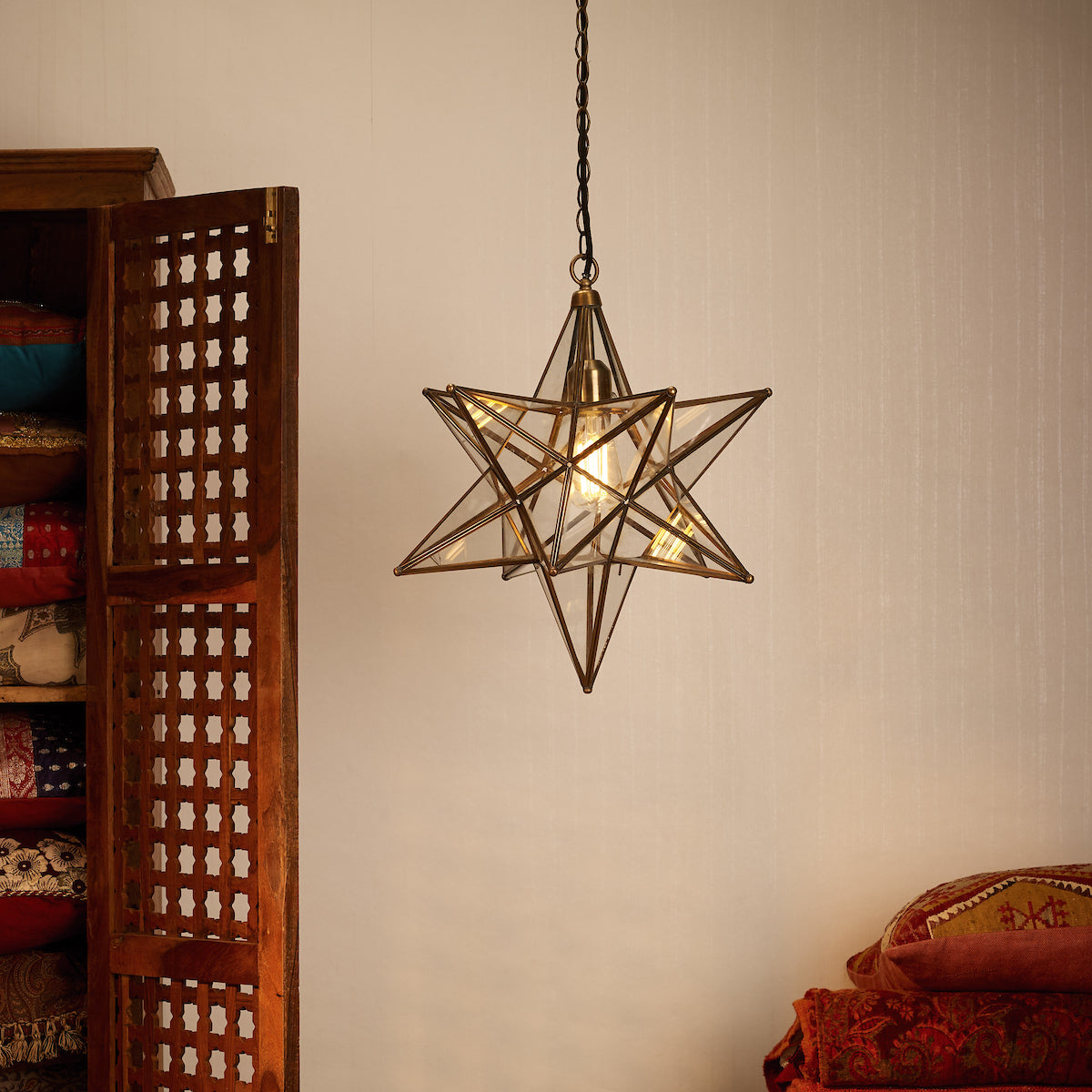 ILARIO 1LT STAR PENDANT LARGE ANT BRA