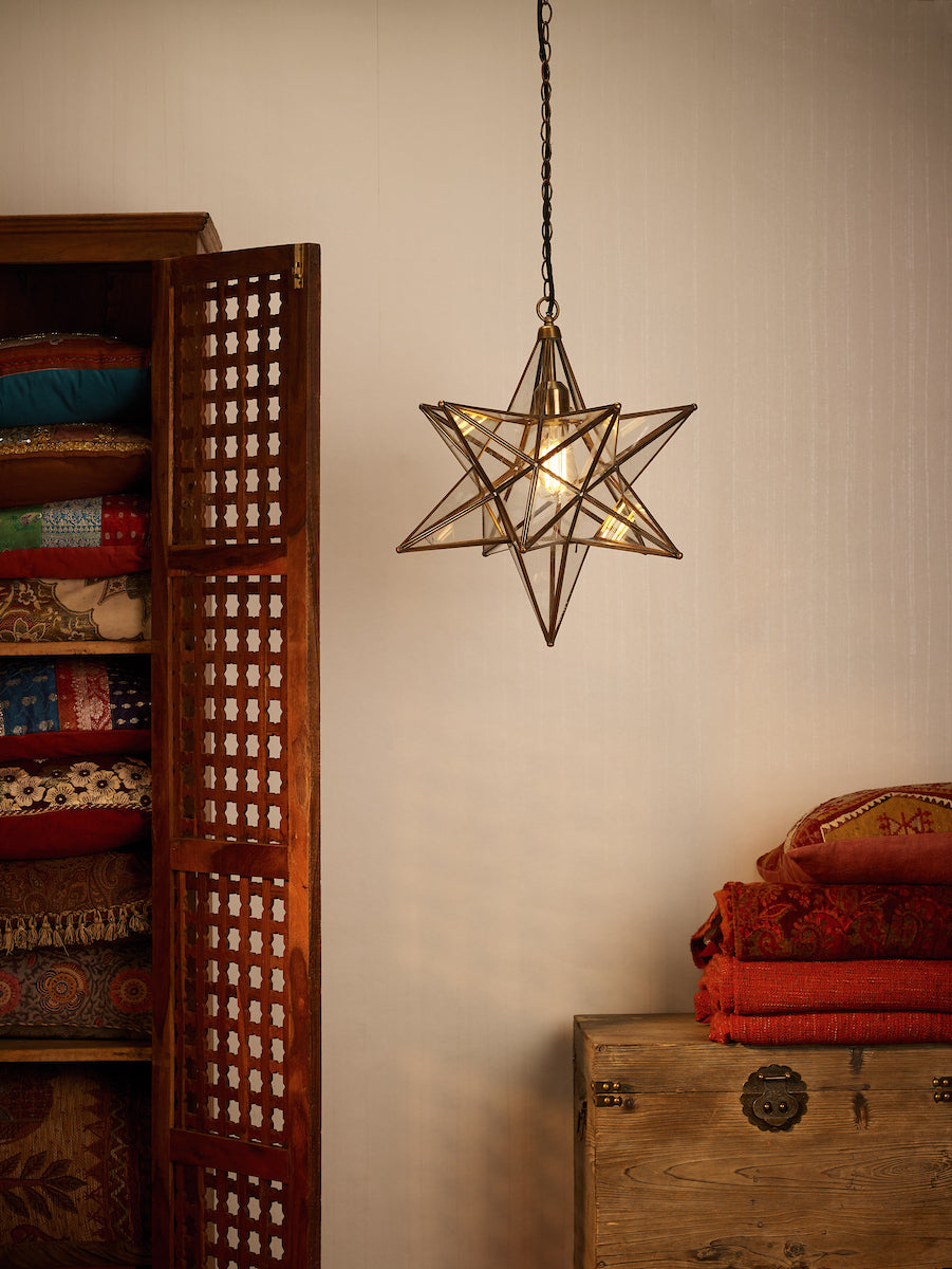 ILARIO 1LT STAR PENDANT LARGE ANT BRA