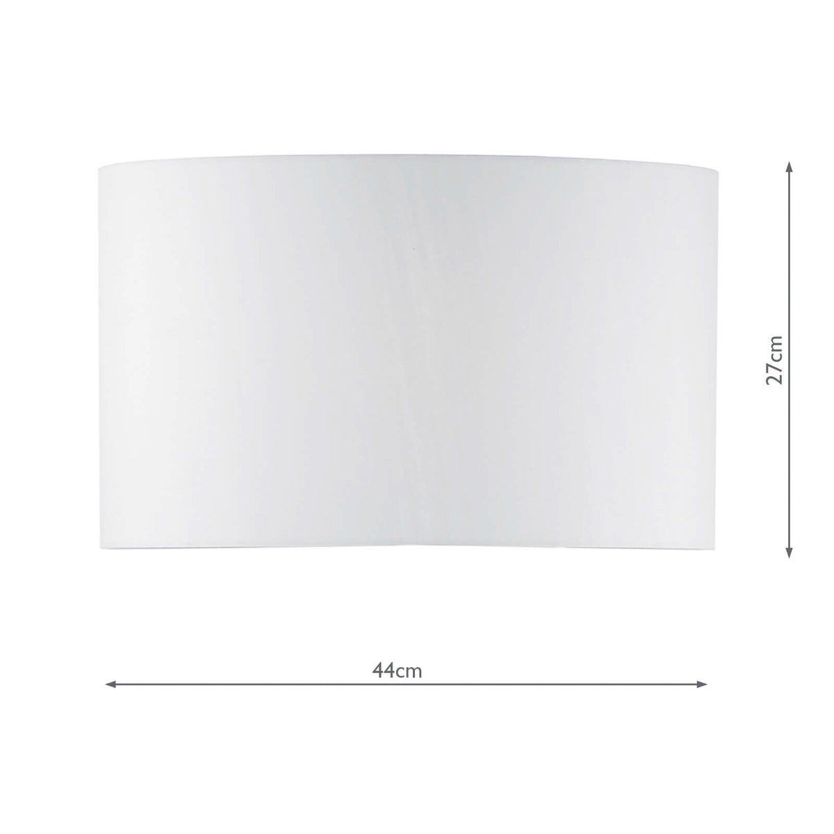 INNSBRUCK 44cm IVORY FAUX SILK OVAL SHADE