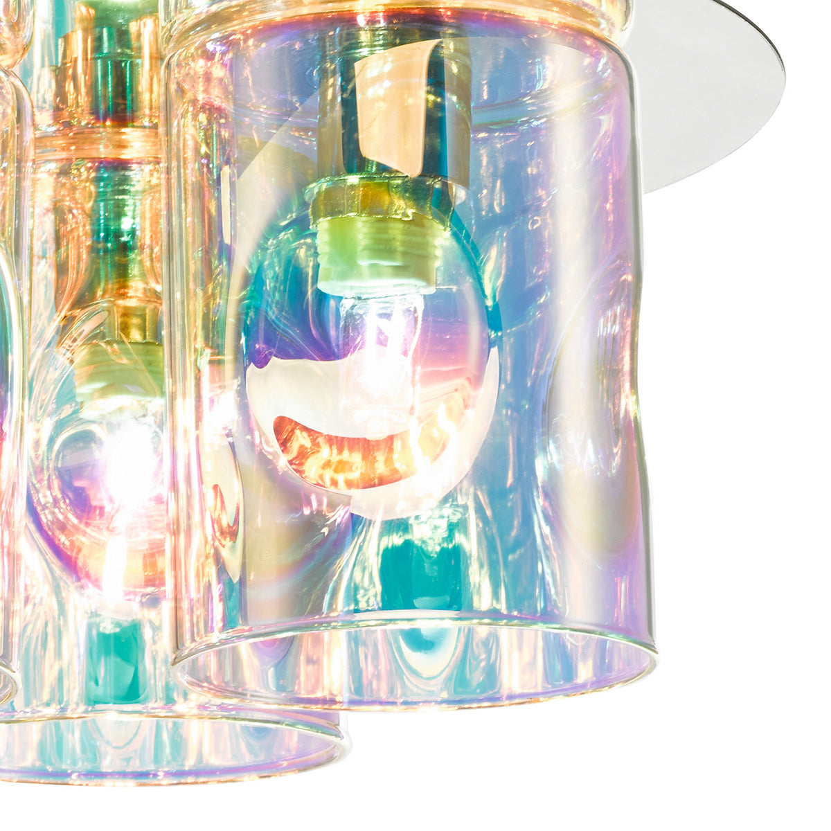 INTER 3LT FLUSH POL CHR & IRIDESCENT GL