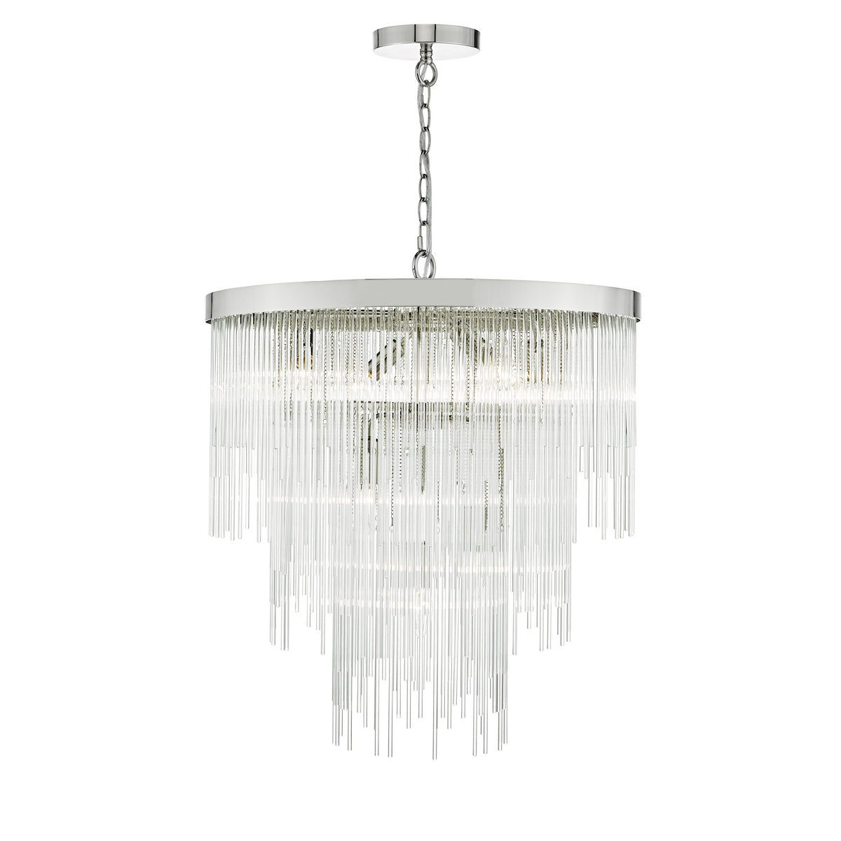 ISLA 7LT PENDANT POL CHR/ CLEAR